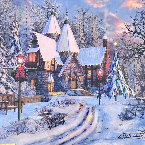 Eurographics 1000 Piece Christmas Cottage Puzzle Chalet De Noel Sealed NEW - Picture 5 of 7